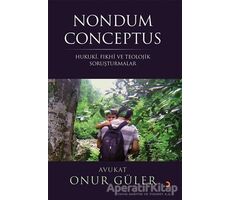 Nondum Conceptus - Onur Güler - Cinius Yayınları