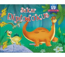 Sakar Diplodokus - Mini Pop-Up Dinozorlar - Kolektif - Çiçek Yayıncılık