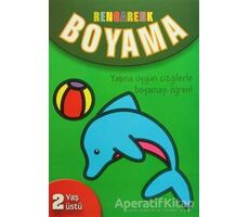 Rengarenk Boyama - 2 Yaş Üstü - Yeşil Kitap - Kolektif - Parıltı Yayınları