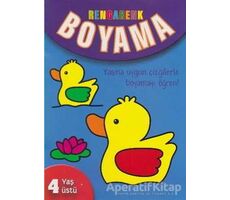 Rengarenk Boyama - 4 Yaş Üstü - Mavi Kitap - Kolektif - Parıltı Yayınları