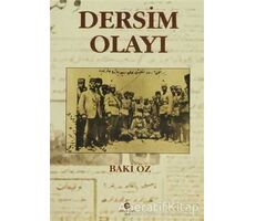 Dersim Olayı - Baki Öz - Can Yayınları (Ali Adil Atalay)