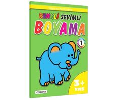 Renkli Sevimli Boyama 1 3+ Yaş - Kolektif - Pinokyo Yayınları