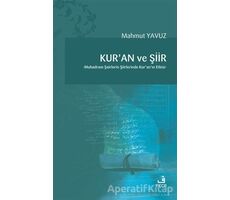 Kuran ve Şiir - Mahmut Yavuz - Fecr Yayınları