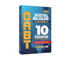 Yediiklim 2022 ÖABT Sosyal Bilgiler Öğretmenliği Tamamı Çözümlü 10 Deneme