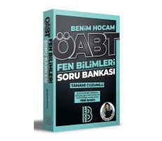 Benim Hocam 2022 ÖABT Fen Bilimleri Öğretmenliği Tamamı Çözümlü Soru Bankası