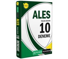 2023 ALES Tamamı Çözümlü 10 Deneme - Kolektif - Pegem Akademi Yayıncılık