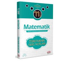 Editör 11. Sınıf Matematik Öğretmenin Ders Notları