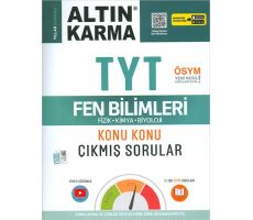 Altın Karma TYT Fen Bilimleri Konu Konu Çıkmış Sorular (Kampanyalı)