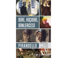 Biri Hiçbiri Binlercesi - Pirandello - Alfa Yayınları