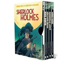 Sherlock Holmes Kutulu Set (4 Kitap) - Sir Arthur Conan Doyle - Domingo Yayınevi