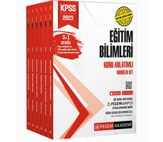 Pegem Akademi 2023 KPSS Eğitim Bilimleri Konu Anlatımlı Modüler Set - 6 Kitap + En Güncel Video