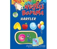 Neşeli Boyama - Harfler - Kolektif - Parıltı Yayınları Boyama ve Çıkartma Kitapları