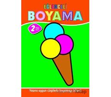 Eğlenceli Boyama - 2 Yaş Üstü 4lü Pastel Boya Hediyeli - Muhammet Cüneyt Özcan - Parıltı Yayınları