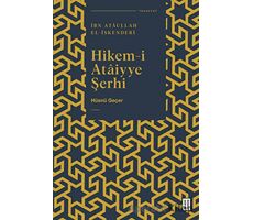 Hikem-i Ataiyye Şerhi - Hüsnü Geçer - Ketebe Yayınları