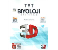 TYT Biyoloji Tamamı Video Çözümlü Soru Bankası 3D Yayınları