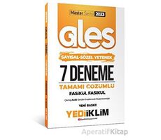Yediiklim 2023 Master Serisi Ales Sayısal - Sözel Yetenek Tamamı Çözümlü 7 Fasikül Deneme