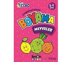 3-4 Yaş Zenginleştirilmiş Boyama - Meyveler - Kolektif - limonKIDS