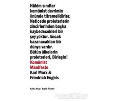 Komünist Manifesto - Friedrich Engels - Kafka Kitap