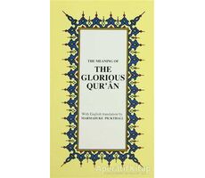 The Glorious Qur’an İngilizce Kuran-ı Kerim Tercümesi (Karton Kapak, İpek Şamua Kağıt, Küçük Boy)