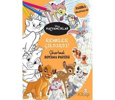 Disney Hayvancıklar - Renkler Çıldırdı! Çıkartmalı Boyama Partisi - Kolektif - Doğan Çocuk