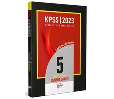 2024 KPSS Lisans Çözümlü 5 Fasikül Deneme Editör Yayınevi