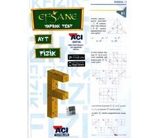 Açı Yayınları YKS AYT Fizik Yaprak Test