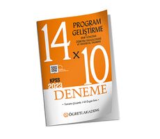 Öğreti Akademi 2023 KPSS Eğitim Bilimleri Program Geliştirme 14 x 10 Deneme