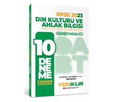 Yediiklim 2023 ÖABT Din Kültürü ve Ahlak Bilgisi Öğretmenliği Tamamı Çözümlü 10 Deneme