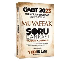 Yediiklim 2023 ÖABT Türk Dili ve Edebiyatı Öğretmenliği Muvaffak Tamamı Çözümlü Soru Bankası