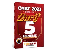 Yediiklim 2023 ÖABT DKAP- İHL Zarif Tamamı Video Çözümlü 5 Deneme