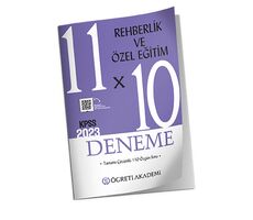 Öğreti Akademi 2023 KPSS Rehberlik ve Özel Eğitim 11 x 10 Deneme