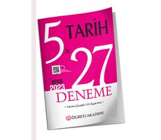 Öğreti Akademi Yayınları 2023 KPSS Tarih 27x5 Deneme