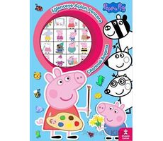 Peppa Pig Eğlenceye Açılan Pencere Çıkartmalı Boyama Kitabı - Kolektif - Doğan Çocuk