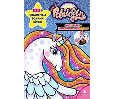 I Love Unicorn 100+ Çıkartma Hediyeli Boyama Kitabı - Kolektif - Doğan Çocuk