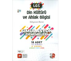 8.Sınıf LGS Din Kültürü ve Ahlak Bilgisi Simülasyon 18 Deneme 3D Yayınları