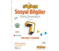 7.Sınıf Spoiler Sosyal Bilgiler Branş Denemeleri Spoiler Yayınları