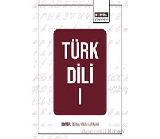 Türk Dili - I - Kolektif - Eğitim Yayınevi - Bilimsel Eserler