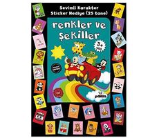 Stickerlı 3+ Yaş Renkler ve Şekiller - Pedagog Afife Çoruk - Beyaz Panda Yayınları