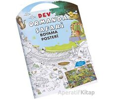 Ormanda Safari Dev Boyama Posteri - Kolektif - 0-6 Yaş Yayınları