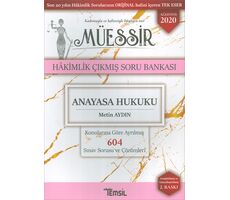 Müessir Anayasa Hukuku Hakimlik Çıkmış Soru Bankası Temsil Kitap