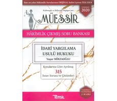 Müessir İdari Yargılama Usulü Hukuku Hakimlik Çıkmış Soru Bankası Temsil Kitap