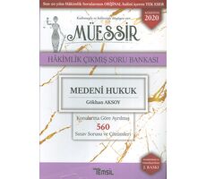 Müessir Medeni Hukuk Hakimlik Çıkmış Soru Bankası Temsil Kitap
