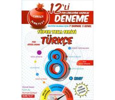 8.Sınıf Nar Türkçe 12 Deneme Sınavı (7 Sarmal + 5 Genel)
