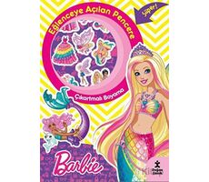 Barbie Eğlenceye Açılan Pencere Çıkartmalı Boyama Kitabı - Kolektif - Doğan Çocuk