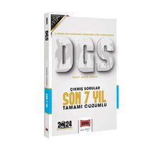 Yargı Yayınları 2024 DGS Çıkmış Sorular Tamamı Çözümlü Son 7 Yıl