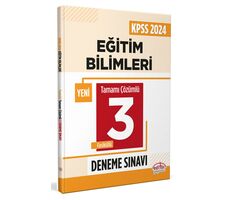 Editör Yayınları 2024 KPSS Eğitim Bilimleri Tamamı Çözümlü 3 Deneme Sınavı