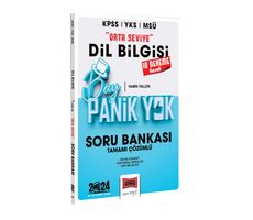 Yargı Yayınları 2024 KPSS YKS MSÜ Bay Panik Yok Dil Bilgisi Orta Seviye Tamamı Çözümlü Soru Bankası