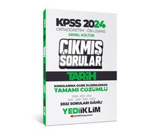 Yediiklim KPSS 2024 Ortaöğretim-Önlisans Tarih Konularına Göre Çıkmış Sorular