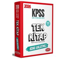 Data Yayınları 2024 KPSS Genel Yetenek Genel Kültür Tek Kitap Konu Anlatımlı