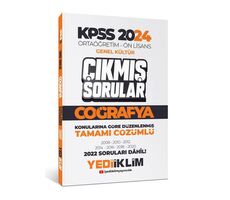 Yediiklim KPSS 2024 Ortaöğretim-Önlisans Coğrafya Konularına Göre Çıkmış Sorular